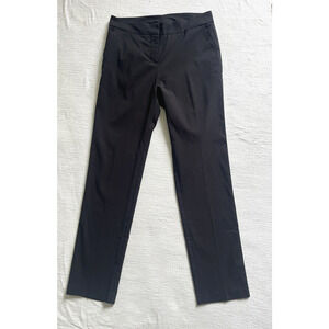 Avenue Montaigne Barolo Pants Straight Leg Black Pockets Stretch Size 10 USA
